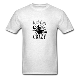 Witches Be Crazy T-Shirt - light heather gray