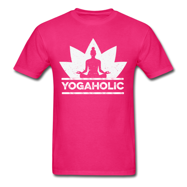 Yogaholic T-Shirt - fuchsia