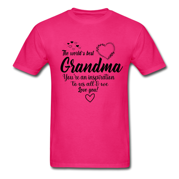 Best Grandma T-Shirt - fuchsia