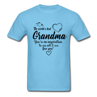Best Grandma T-Shirt - aquatic blue