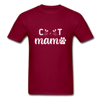 Cat Mama T-Shirt - burgundy