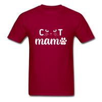 Cat Mama T-Shirt - dark red