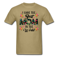 Best Mom in the World T-Shirt - khaki