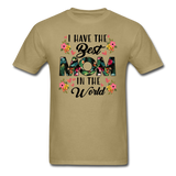 Best Mom in the World T-Shirt - khaki