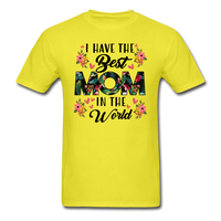 Best Mom in the World T-Shirt - yellow