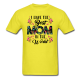 Best Mom in the World T-Shirt - yellow