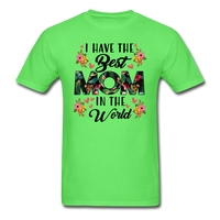 Best Mom in the World T-Shirt - kiwi