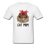 Cat Mom T-Shirt - white