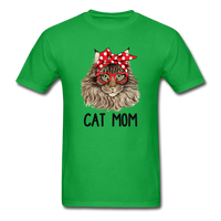 Cat Mom T-Shirt - bright green
