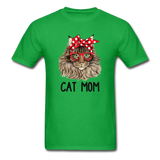 Cat Mom T-Shirt - bright green