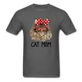 Cat Mom T-Shirt - charcoal