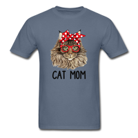 Cat Mom T-Shirt - denim