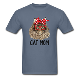 Cat Mom T-Shirt - denim