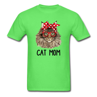 Cat Mom T-Shirt - kiwi