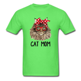 Cat Mom T-Shirt - kiwi