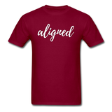 Aligned T-Shirt - burgundy
