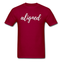 Aligned T-Shirt - dark red