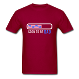 Soon to be Dad T-Shirt - dark red