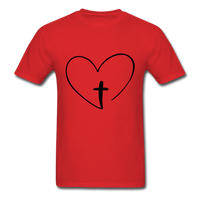 Heart Jesus T-Shirt - red