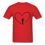 Heart Jesus T-Shirt - red