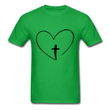 Heart Jesus T-Shirt - bright green