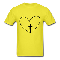 Heart Jesus T-Shirt - yellow