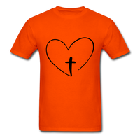 Heart Jesus T-Shirt - orange