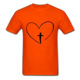 Heart Jesus T-Shirt - orange