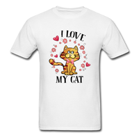 I Love My Cat T-Shirt - white
