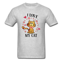 I Love My Cat T-Shirt - heather gray
