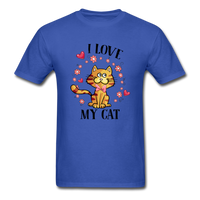 I Love My Cat T-Shirt - royal blue