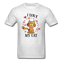 I Love My Cat T-Shirt - light heather gray