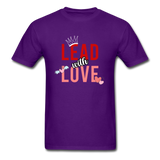 Lead with Love T-Shirt - purple
