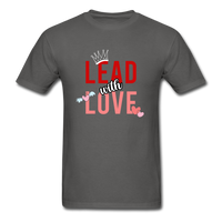 Lead with Love T-Shirt - charcoal