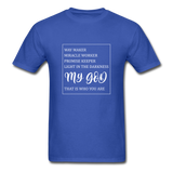 My God T-Shirt - royal blue