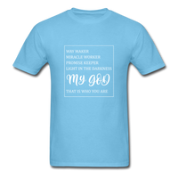 My God T-Shirt - aquatic blue