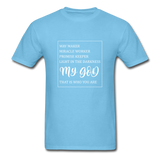 My God T-Shirt - aquatic blue