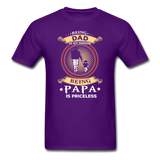 Being Papa is Priceless T-Shirt - purple
