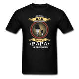 Being Papa is Priceless T-Shirt - black