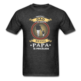 Being Papa is Priceless T-Shirt - heather black