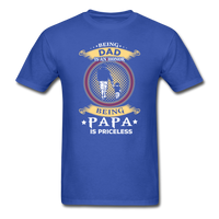 Being Papa is Priceless T-Shirt - royal blue