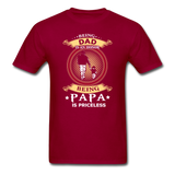 Being Papa is Priceless T-Shirt - dark red