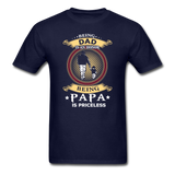 Being Papa is Priceless T-Shirt - navy