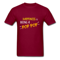 Pop Pop T-Shirt - burgundy