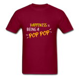 Pop Pop T-Shirt - burgundy