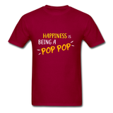 Pop Pop T-Shirt - dark red