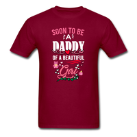 Soon to be a Daddy T-Shirt - burgundy