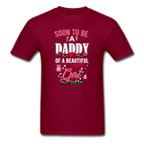 Soon to be a Daddy T-Shirt - burgundy