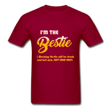 I'm The Bestie T-Shirt - dark red