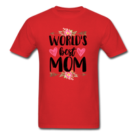 World's Best Mom T-Shirt - red